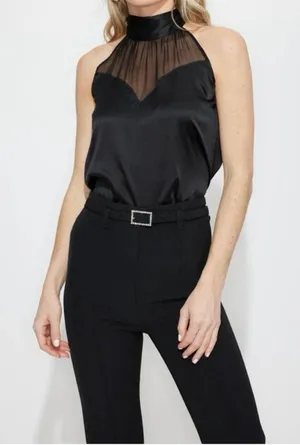 Generation Love Lulu Halter Blouse Black size XS thumbnail 1