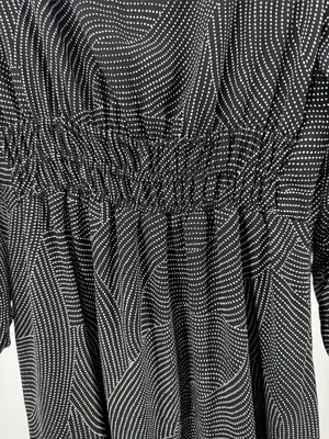 Madewell Geo Dot Print Balloon Sleeve Georgette Midi Dress M Whimsigoth feminine flowy thumbnail 6