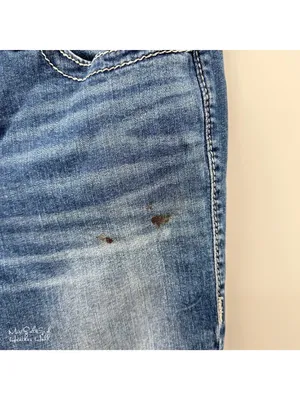 Vigoss Heritage Fit Distressed Sequin Embroidered Bootcut Jeans Size 6 thumbnail 7
