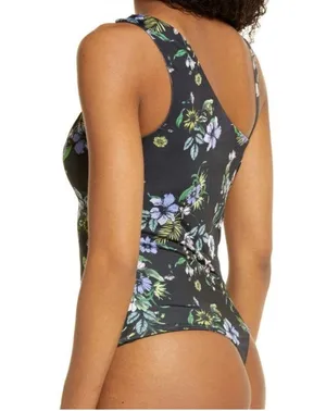 AFRM Bodysuit Celyn Sleeveless, Spring Noir Bouquet Size M New w/o Tag thumbnail 7