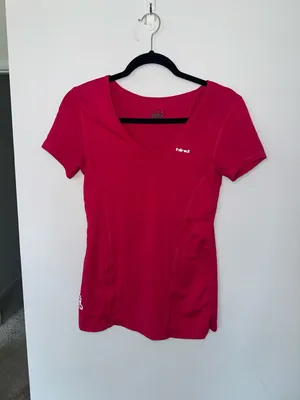 Hind Women's Athletic V-Neck Short Sleeve Tee Pink XS thumbnail 4