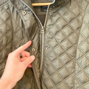 Lucky Brand Women's Quilted Army Green Insulated Winter Jacket - Large thumbnail 4