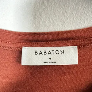 Aritzia Babaton Long Sleeve‎ Top Brown Medium Fitted Soft Casual Retro thumbnail 3