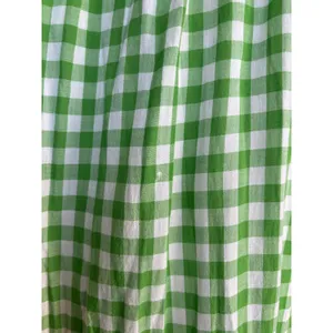 Draper James RSVP Green Gingham Plaid Cotton Midi Dress Ruffle Sleeves Medium‎ thumbnail 9