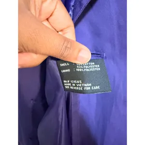 London Fog Womens‎ Purple Double Breasted Trench Coat Jacket Medium thumbnail 4