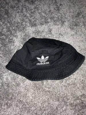 Adidas Black Bucket Hat with White Trefoil Embroidery thumbnail 5