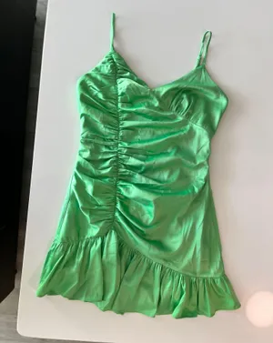 Green Majorelle Dress revolve  thumbnail 3
