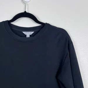 Orvis Womens Long Sleeve Pullover‎ Crew Neck Sweatshirt Black Small thumbnail 3