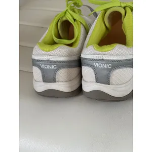 Vionic Venture Walking Shoes Womens 8 White Silver Lime Green Orthotic Sneakers thumbnail 3