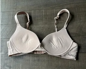 Nautica Women's Padded Tan Underwire‎ removed bra size 36B thumbnail 1