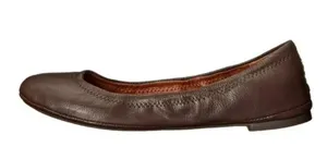 Lucky Brand Emmie's Brown Leather Ballet Flats Size 7.5 thumbnail 1