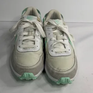 Nike Women's Sneakers in Mint Green and White thumbnail 2
