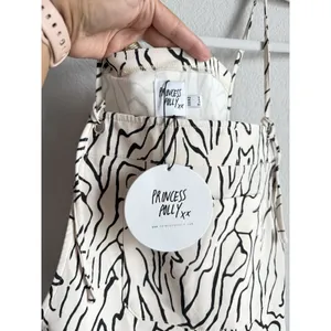 Princess Polly‎ Zebra Print Short Overalls Cream Sz 4 Utopia Romper Festival NEW thumbnail 11