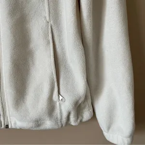 COLUMBIA | Cream Zip Up Fleece Jacket Sz S thumbnail 4