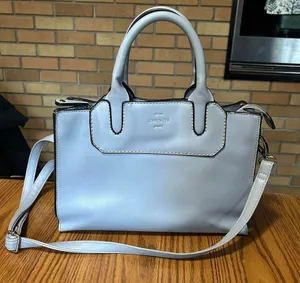 Light Baby Blue London Fog Leather Shoulder Bag Purse thumbnail 1
