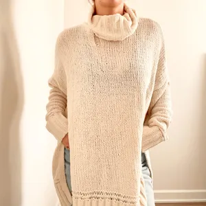 Aerie Cream Cowl Neck Sweater thumbnail 3