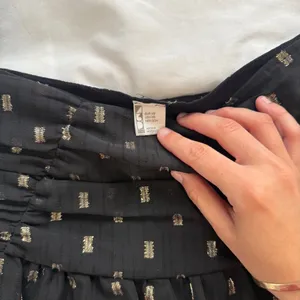 Zara Black Mini Skirt with Gold Accents thumbnail 2