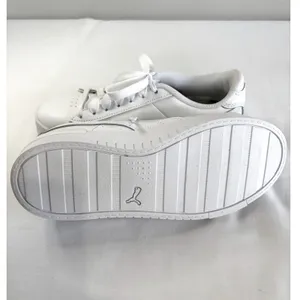 PUMA White Platform Sneakers Womens 6 /‎ Youth 4.5 Clean Girl Minimalist Shoes thumbnail 10