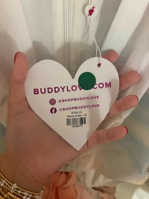 BuddyLove Maxine Dress Pink and White Cut Out Midi Dress thumbnail 3
