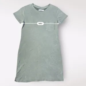 Abercrombie & Fitch Women’s Olive Green Short Sleeve Mini T-Shirt Dress Size‎ SP thumbnail 3