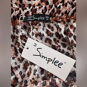 Simplee Belted Leopard Wide Leg Tube Jumpsuit thumbnail 6