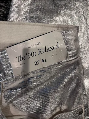 🌸Nwt Abercrombie & Fitch Silver 90’S Relaxed Fit Jeans Size 27/4🌸 thumbnail 6