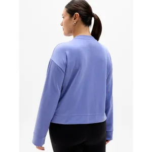 New Athleta L Seasoft Crewneck Sweatshirt Dusk Purple Large Regular thumbnail 5