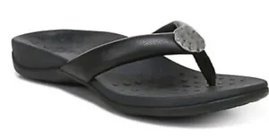 NWOB Vionic Lida Black Thong Sandals Shoes Size 7 thumbnail 1