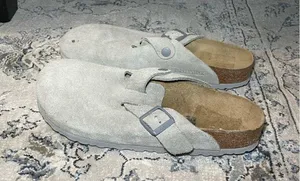 Birkenstock Boston Soft Stone Coin Suede thumbnail 7