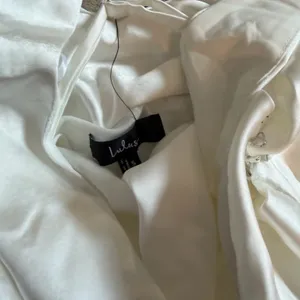 Lulu's Zimri White Satin Halter Mini Dress thumbnail 7