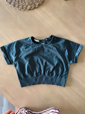 AYBL Empower Seamless Crop Top Dark Green thumbnail 3