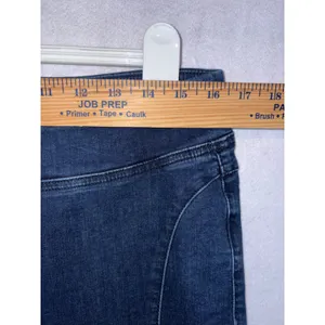 We The Free‎ Double Dutch Free People Dark Wash Split Hem Pull On Skinny Jeans thumbnail 5