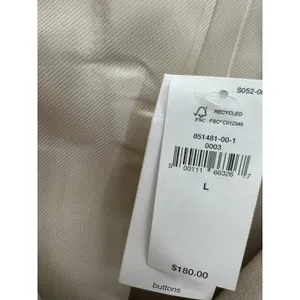 Banana Republic Oversized Two-Button Blazer Cream Sz L NWT Career Office Minimal thumbnail 8