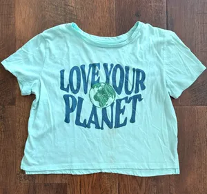 FREEZE Love Your Planet graphic tee shirt, size L thumbnail 1
