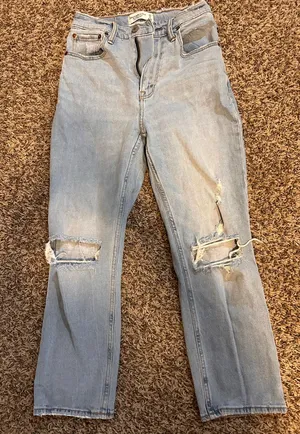 Abercrombie and Fitch Ultra high rise skinny Jeans thumbnail 1