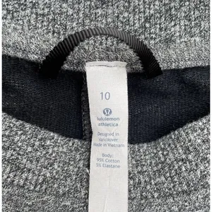 Lululemon Half Sleeve Gray Tunic Sweatshirt Size 10 M/L Loungewear Drawstring thumbnail 16