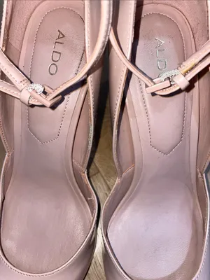 Aldo Blush Patent Pointed-Toe Slingback Heels Size 8.5 thumbnail 9