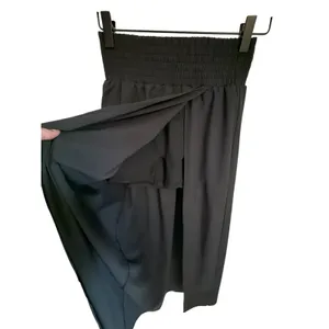 Halara Breezeful High Waisted Smocked Skort Maxi Skirt Black Size XS NWT thumbnail 3