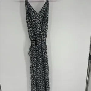NWT Gap Wide Leg Belted Floral Jumpsuit thumbnail 6