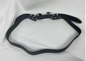 Double-Buckle Western Belts for Women, Vintage Design Faux Leather Waist Belt with Western-style Buckle for Ladies thumbnail 2