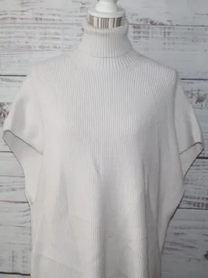 Zara turtleneck Oversized Knit Vest Dress Size Small thumbnail 3