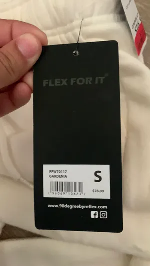 90 Degrees by Reflex Crème Colored Sweatpants thumbnail 5