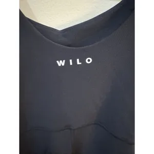 WILO THE LABEL Women's NWT Unitard Black Flare Rib Yoga/Athletic Jumpsuit thumbnail 5