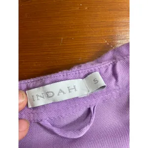 INDAH Lilac Viscose Shirt Dress Belted Midi Resort Boho Size S thumbnail 4