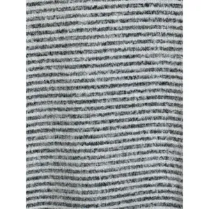 Abercrombie & Fitch Gray White Striped Long Sleeve Turtleneck Sweater Top Size L thumbnail 5