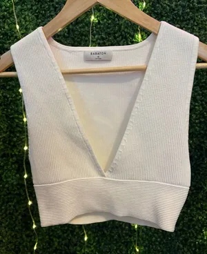 Babaton Women's White Bra/ Crop-top thumbnail 1
