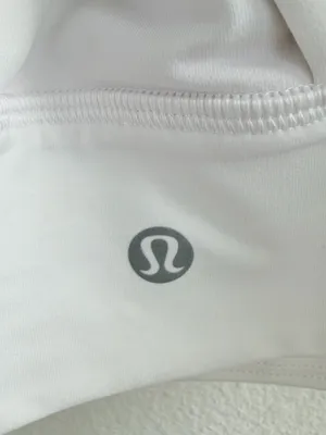 Lululemon Energy Long Line Sports Bra White Criss Cross Back thumbnail 5