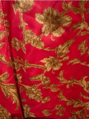 Urban Outfitters Red Floral Satin Cowl Neck Mini Dress Size Small thumbnail 5