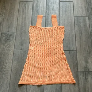 Solid and striped crochet dress thumbnail 5