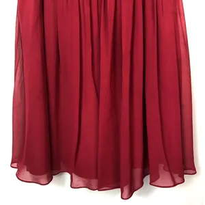 Azazie Red Short Bridesmaids Chiffon Skirt‎ High Halter Neck Dress 6 thumbnail 4